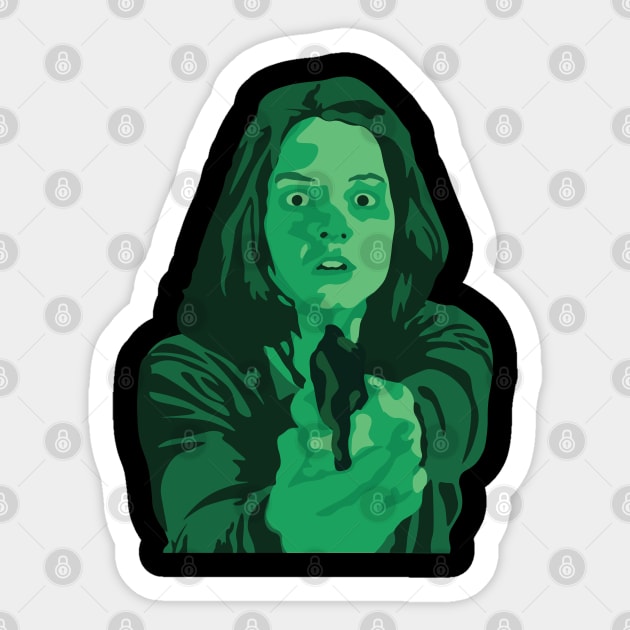 Night vision Clarice Sticker by FutureSpaceDesigns